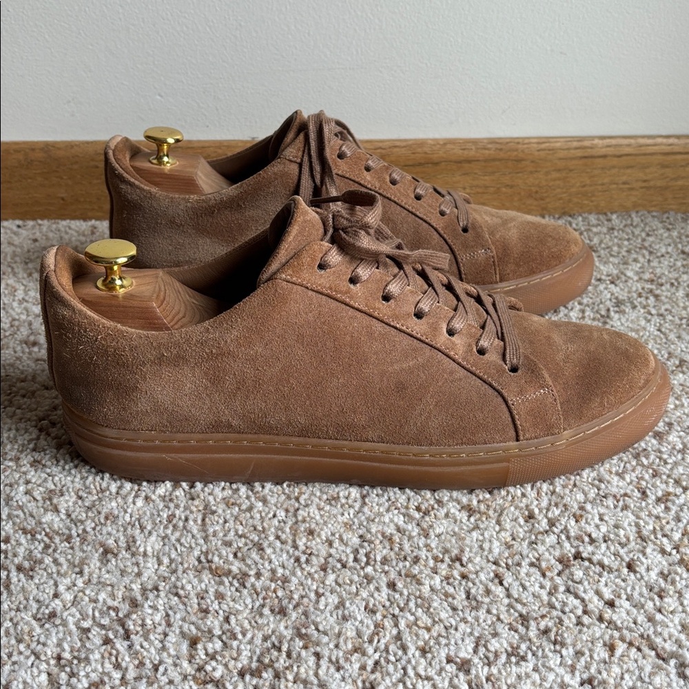 Thursday Boot Co. Premier Suede Sneakers Shoes Camel Brown. Handcrafted 10.5 - Picture 3 of 9